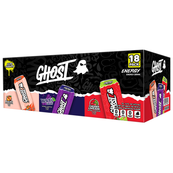 Ghost Variety Pack - Peaches, Welch's Grape, Cherry Limeade