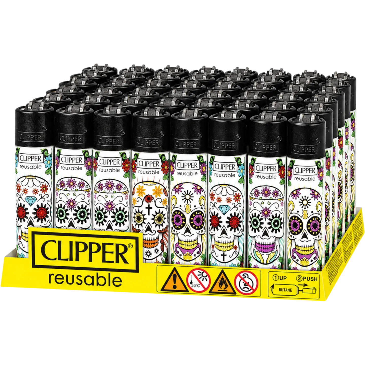 Clipper Lighter Mexican Skull
