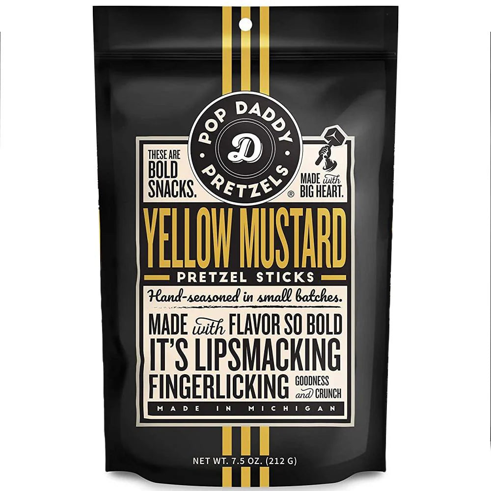 Pop Daddy - Yellow Mustard Pretzel Sticks