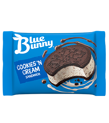 Blue Bunny Sandwich - Cookies & Cream