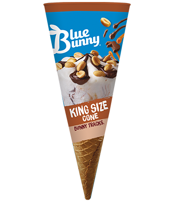 Blue Bunny King Size Cone - Bunny Tracks