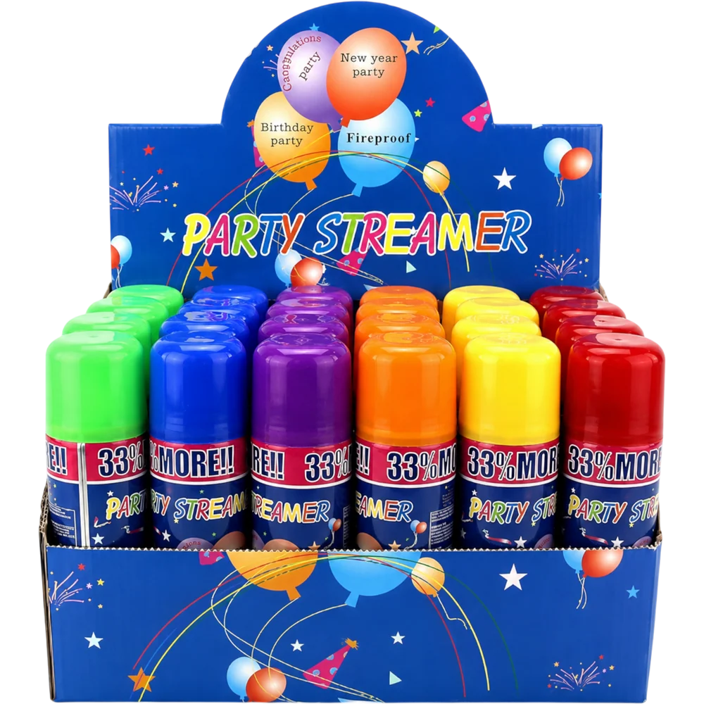 Party Streamer Silly String