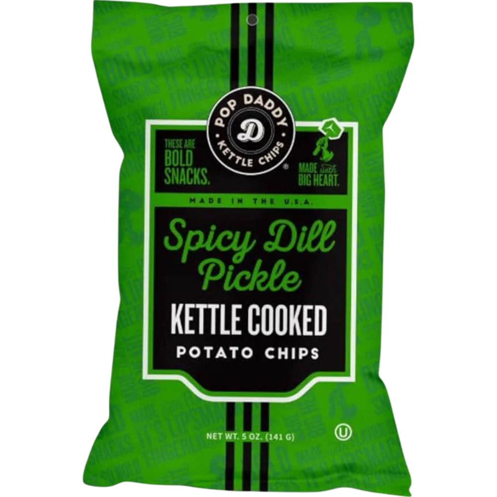 Pop Daddy Kettle Chips - Spicy Dill Pickle