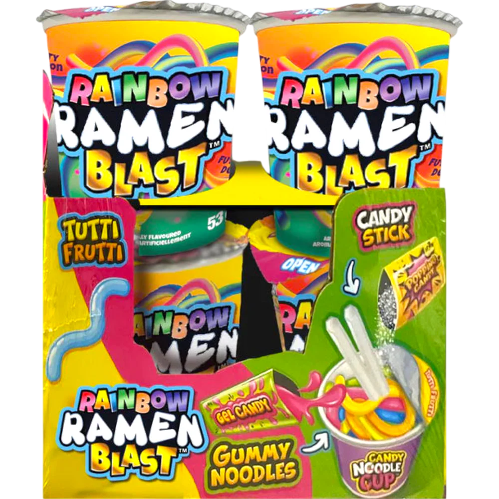 Rainbow Ramen Blast Candy Noodle Cup