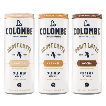La Colombe Draft Latte Variety Pack - Caramel, Vanilla, Mocha