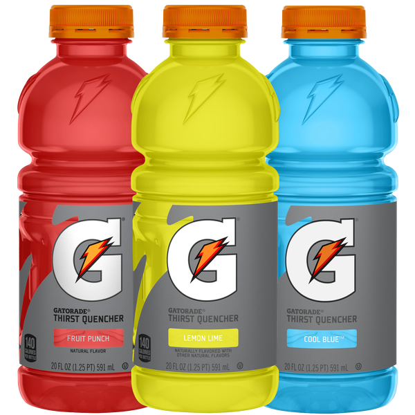 Gatorade Variety Pack - Lemon-Lime, Fruit Punch, Cool Blue