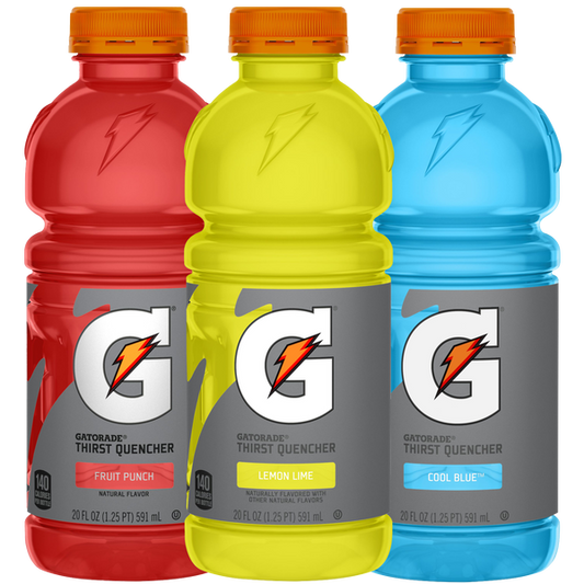Gatorade Variety Pack - Lemon-Lime, Fruit Punch, Cool Blue