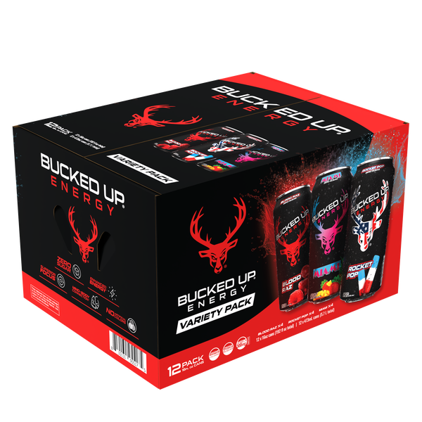 Bucked Up Variety Pack - Rocket Pop, White Gummy Deer, Miami