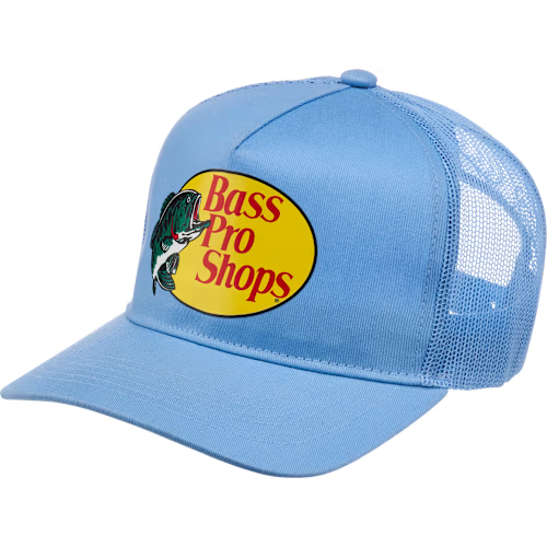Bass Pro Shops Mesh Trucker Cap - Light Blue