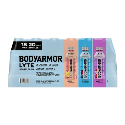 BODYARMOR LYTE Variety Pack - Blueberry Pomegranate, Peach Mango, Dragonfruit Berry