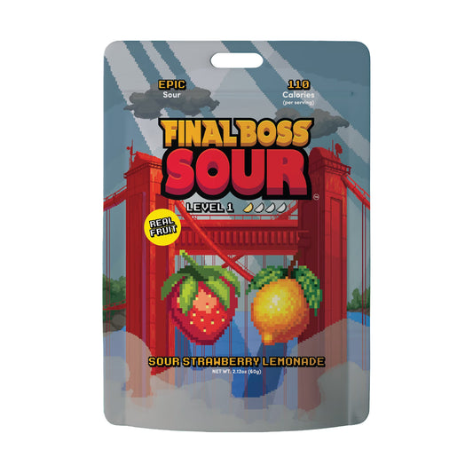 Final Boss Sour - Level 1 Strawberry Lemonade Dried Fruit