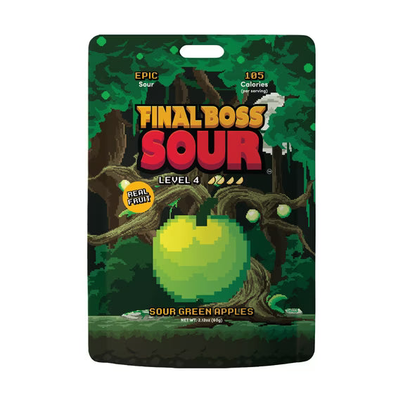 Final Boss Sour - Level 4 Green Apple Dried Fruit