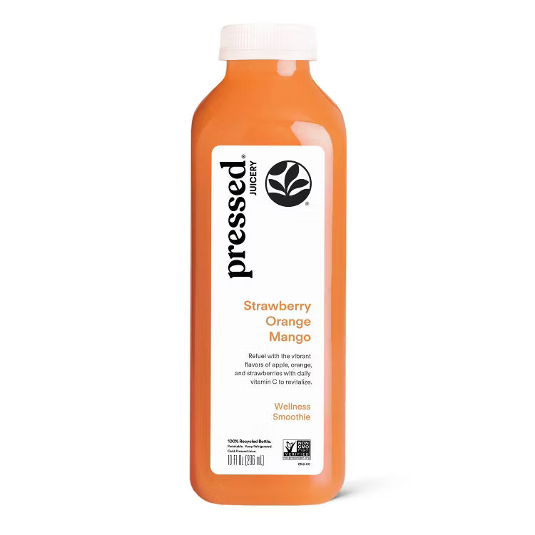 Pressed Juicery Variety Pack - Acai Berry, Strawberry Orange Mango, Tropical, Greens