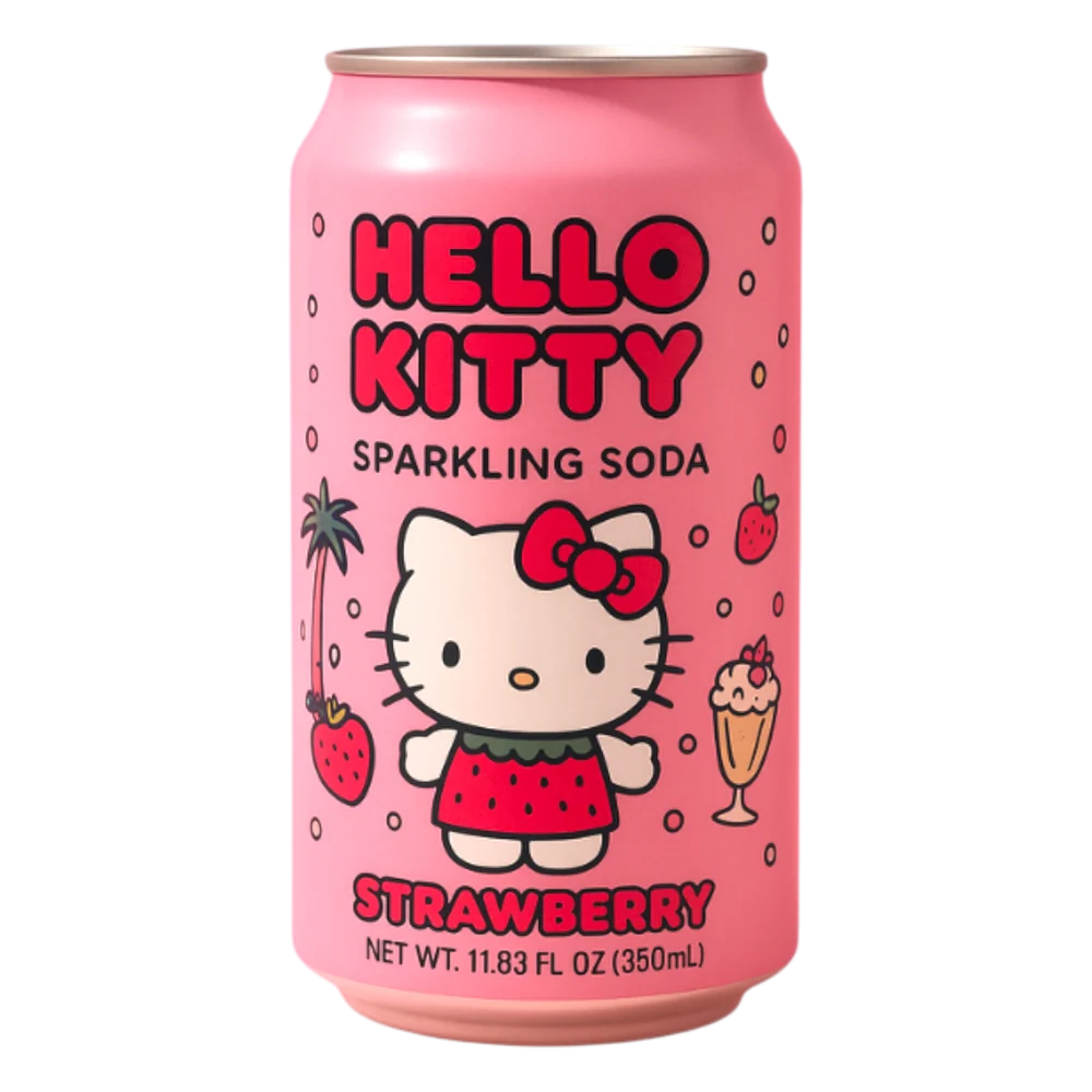 Hello Kitty - Strawberry Sparkling Soda