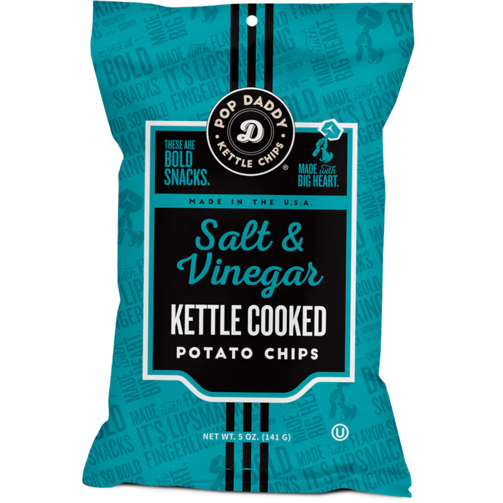 Pop Daddy Kettle Chips - Salt & Vinegar