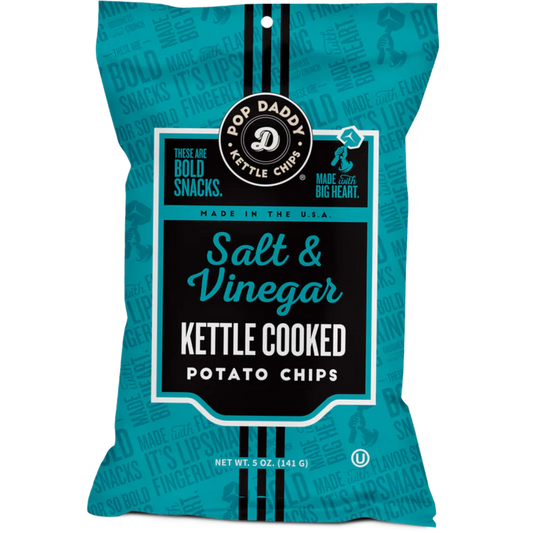 Pop Daddy Kettle Chips - Salt & Vinegar