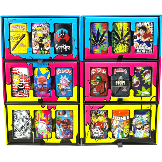 Click Torch Lighter Fold Out Display Box