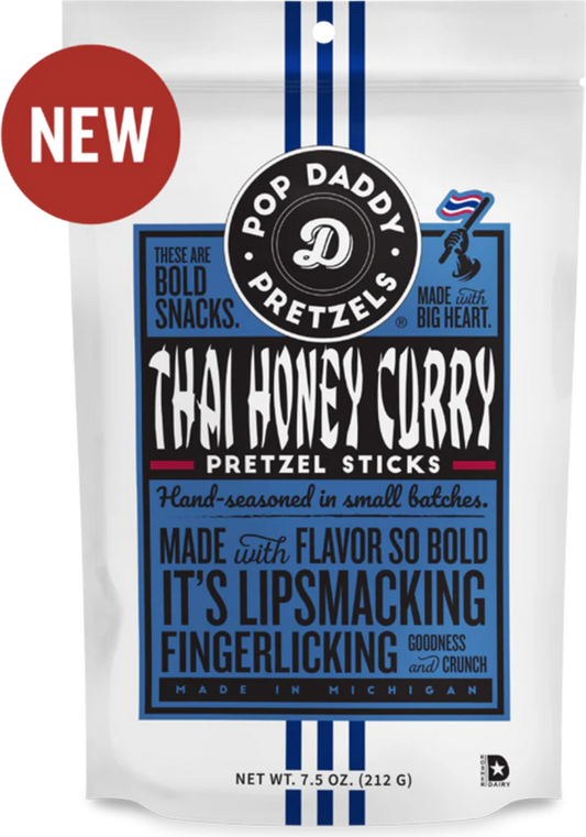 Pop Daddy - Thai Honey Curry Seasoned Pretzels