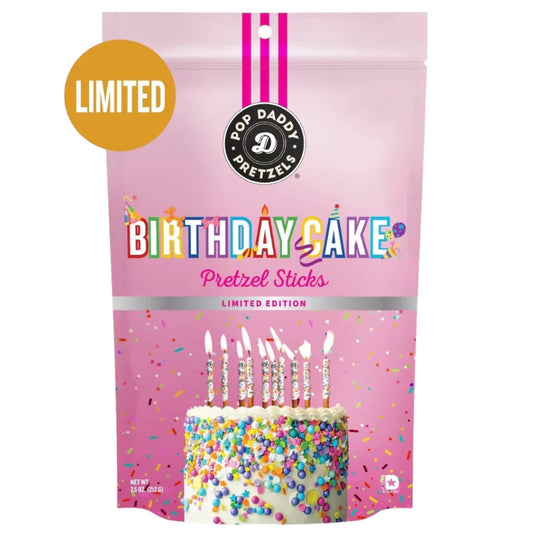 Pop Daddy - Birthday Cake Limited Edition Pretzel Sticks