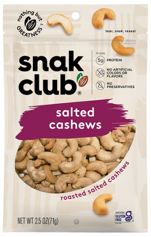 Snak Club Salted Cashews