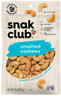 Snak Club - Unsalted Cashews