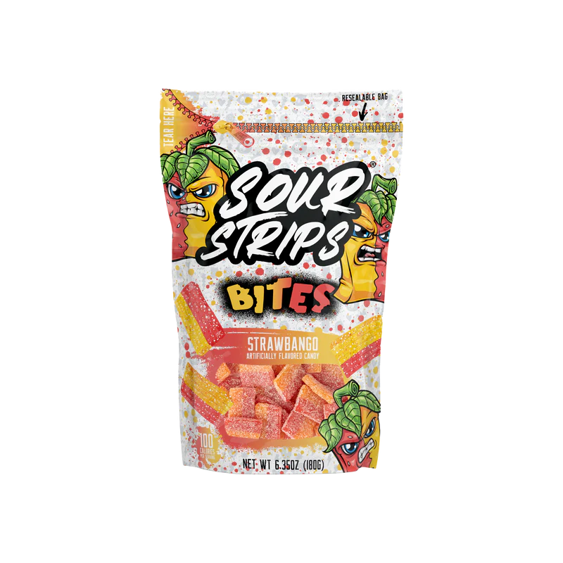 Sour Strips Bites - Strawbango