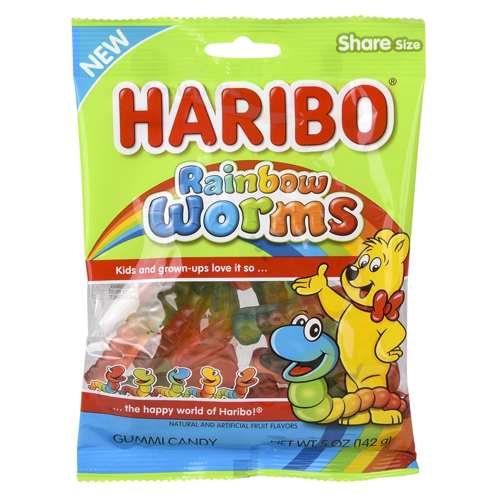 Haribo Rainbow Worms Share Size