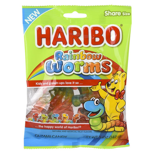 Haribo Rainbow Worms Share Size