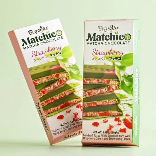 Beyoglu - Matchico Matcha Chocolate with Strawberry & Raspberry Cream