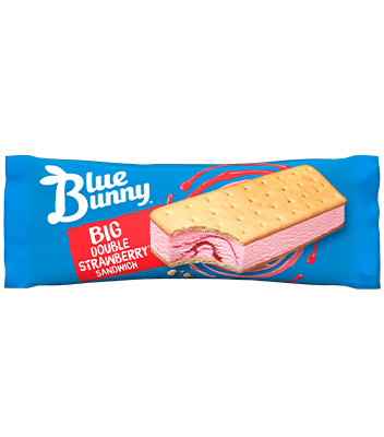 Blue Bunny Sandwich - Big Double Strawberry