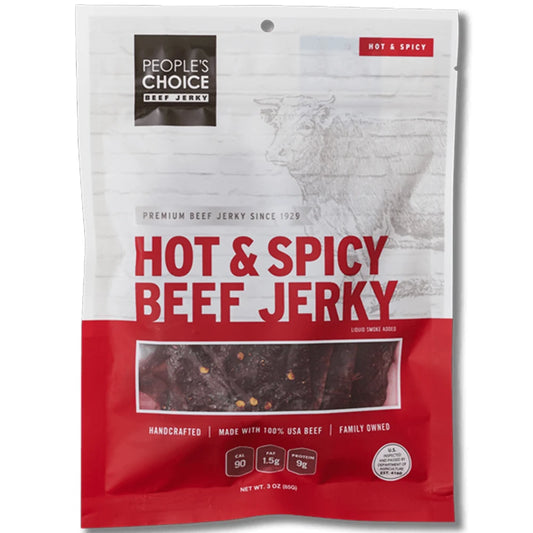 People's Choice Hot & Spicy Beef Jerky