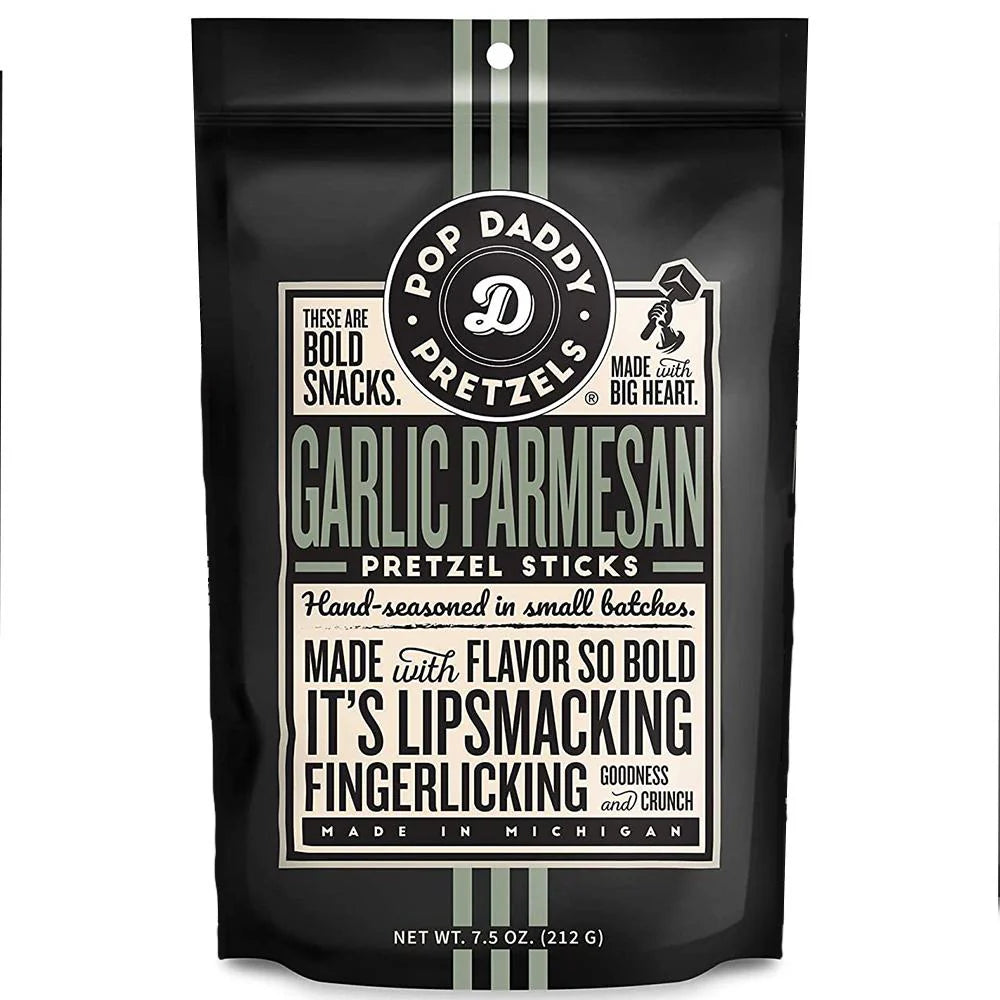 Pop Daddy - Garlic Parmesan Pretzel Sticks