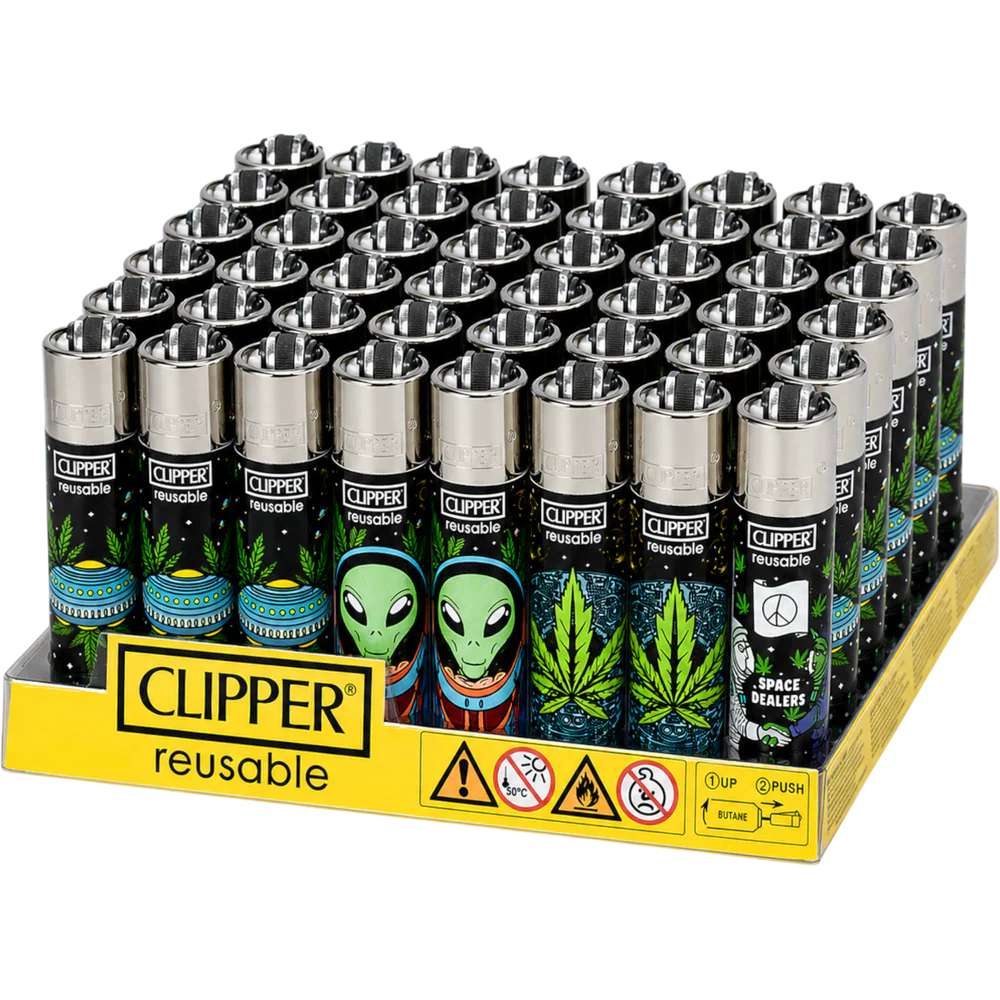 Clipper Lighter Alien Leaves