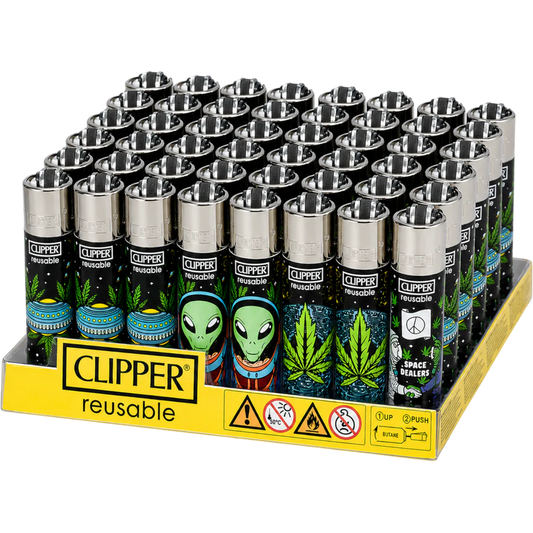 Clipper Lighter Alien Leaves