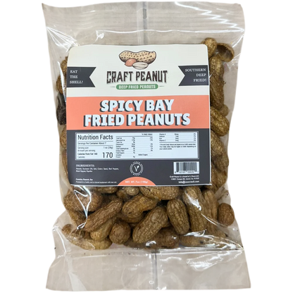 Craft Peanut Spicy Bay Fried Peanuts 7 oz- 18 Count