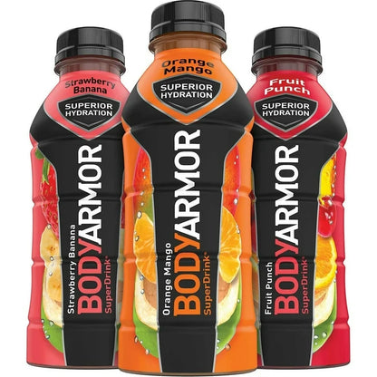 BODYARMOR Variety Pack - Strawberry Banana, Orange Mango, Fruit Punch