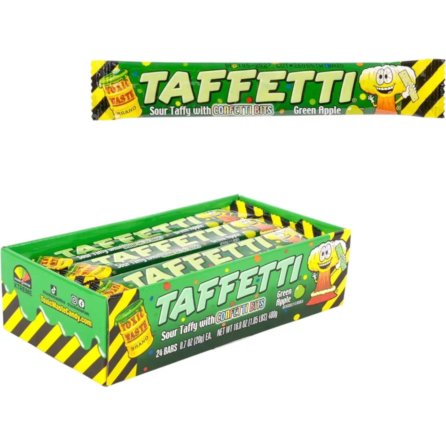 Toxic Waste Taffetti - Green Apple