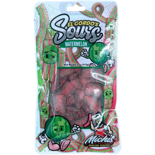 El Gordo Watermelon Chamoy Sours 4 oz