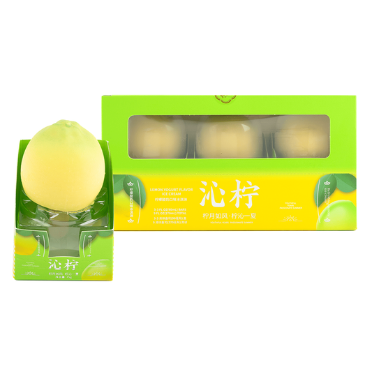 Lemon Yogurt Ice Cream – Viral Fruit-Shaped Dessert 🍋🥛