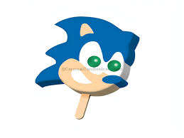 Sonic Face Ice Cream
