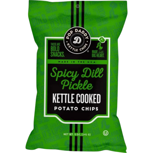 Pop Daddy Kettle Chips - Spicy Dill Pickle