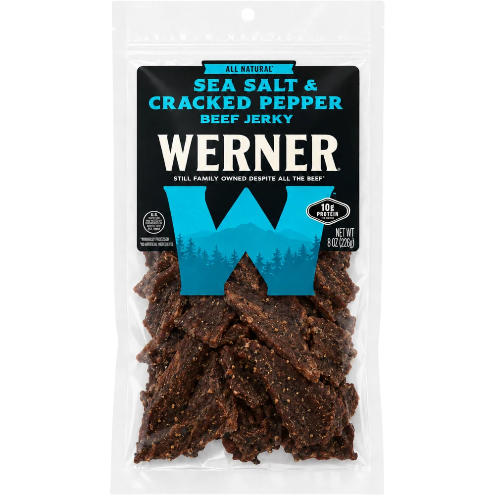 Werner - Sea Salt Cracked Pepper Beef Jerky