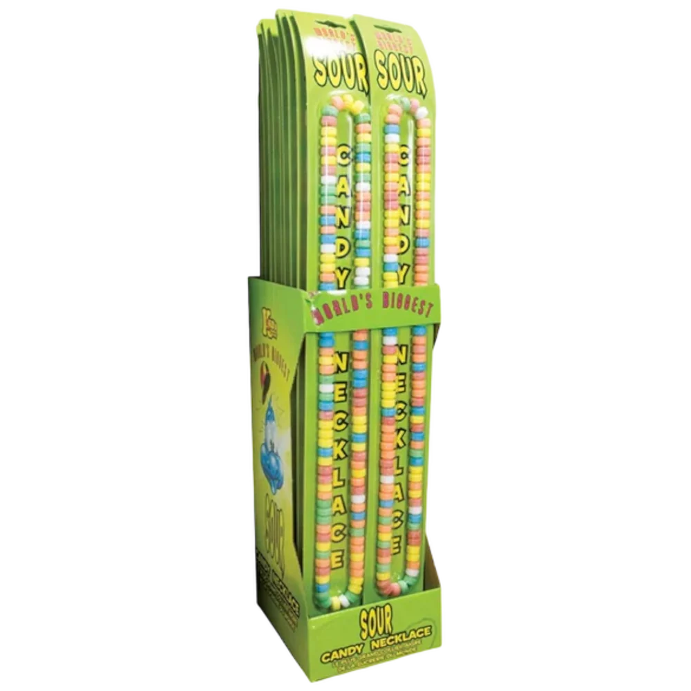 World's Biggest Sour Candy Necklace
